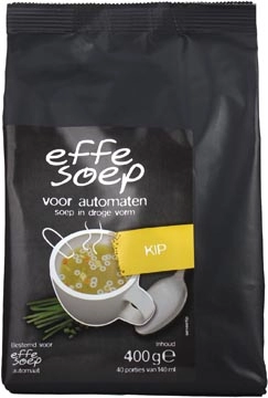 Een Effe Soep vending, kip, 140 ml, zak van 40 porties koop je bij Muys Kantoor & Kado