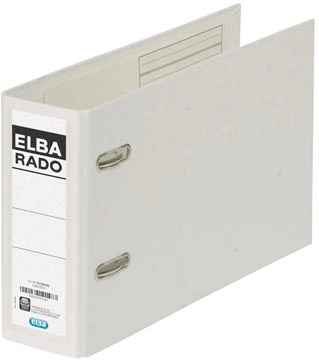 Een Elba Rado Plast ordner voor ft A5 dwars, wit, rug van 7,5 cm koop je bij Muys Kantoor & Kado