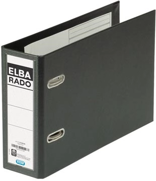 Een Elba Rado Plast ordner voor ft A5 dwars, zwart, rug van 7,5 cm koop je bij Muys Kantoor & Kado