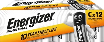 Een Energizer Industrial alkaline batterij C/LR14/E93, 12 stuks koop je bij Muys Kantoor & Kado