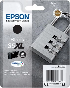 Een Epson inktcartridge 35 XL, 41,2 ml, OEM C13T35914010, zwart koop je bij Muys Kantoor & Kado