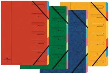 Een Exacompta Sorteermap 7-delig, geassorteerde kleuren koop je bij Muys Kantoor & Kado