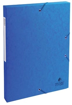 Een Exacompta elastobox Exabox blauw, rug van 2,5 cm koop je bij Muys Kantoor & Kado