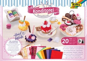 Een Folia vilt craft kit met 20 stuks, Patisserie koop je bij Muys Kantoor & Kado