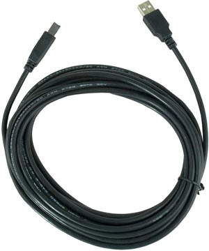 Een Cablexpert USB 2.0 kabel, USB A-stekker/USB B-stekker, 4,5 m koop je bij Muys Kantoor & Kado