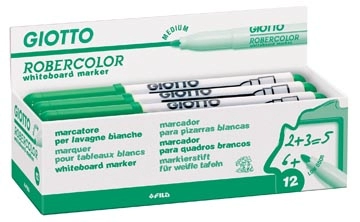 Een Giotto Robercolor whiteboardmarker, medium, ronde punt, groen koop je bij Muys Kantoor & Kado