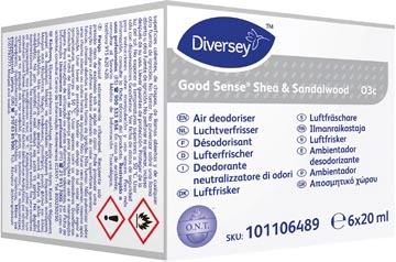 Een Good Sense navulling voor automatische luchtverfrisser, Shea & Sandalwood, pak van 6 stuks koop je bij Muys Kantoor & Kado