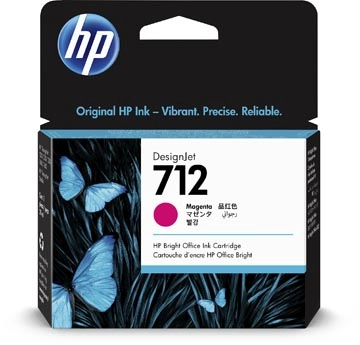 Een HP inktcartridge 712, 29 ml, OEM 3ED68A, magenta koop je bij Muys Kantoor & Kado