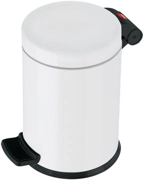 Een Hailo pedaalemmer voor sanitair, 4 L, wit koop je bij Muys Kantoor & Kado