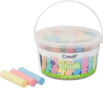 Een Havo stoepkrijt Chalk emmertje van 50 stuks koop je bij Muys Kantoor & Kado