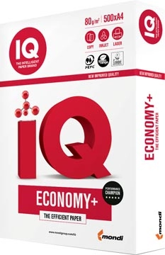 Een IQ Economy+ printpapier ft A3, 80 g, pak van 500 vel koop je bij Muys Kantoor & Kado