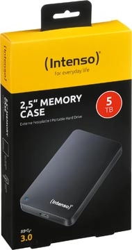 Een Intenso Memory Case draagbare harde schijf, 5 TB, zwart koop je bij Muys Kantoor & Kado