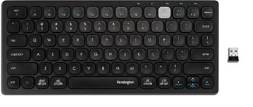 Een Kensington Dual draadloos compact toetsenbord, qwerty koop je bij Muys Kantoor & Kado