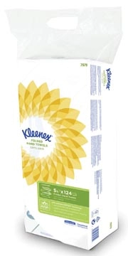 Een Kleenex papieren handdoeken Ultra, intergevouwen, 2-laags, 124 vellen, pak van 5 stuks koop je bij Muys Kantoor & Kado