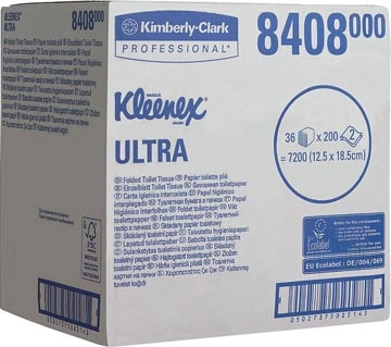 Een Kleenex Ultra gevouwen toiletpapier, 2-laags koop je bij Muys Kantoor & Kado