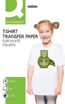 Een Q-CONNECT T-Shirt Transfer Paper, pak van 10 vel koop je bij Muys Kantoor & Kado