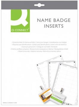 Een Q-CONNECT badge met krokodillenklem 75 x 40 mm koop je bij Muys Kantoor & Kado