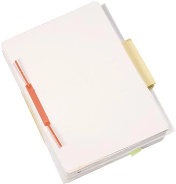 Een Q-CONNECT archiefbinder D-clip, doos van 100 stuks, rood koop je bij Muys Kantoor & Kado