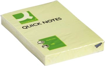 Een Q-CONNECT Quick Notes, ft 51 x 76 mm, 100 vel, geel koop je bij Muys Kantoor & Kado