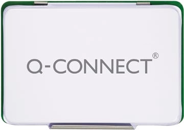 Een Q-CONNECT stempelkussen, ft 90 x 55 mm, groen koop je bij Muys Kantoor & Kado