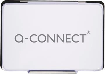 Een Q-CONNECT stempelkussen, ft 90 x 55 mm, zwart koop je bij Muys Kantoor & Kado