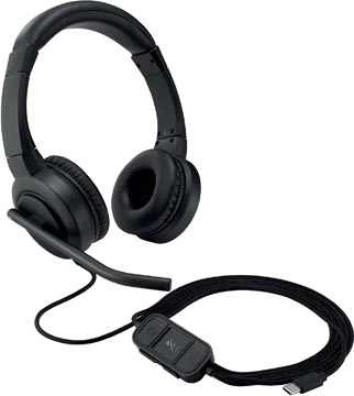 Een Kensington USB-C Headset H1000, On-Ear, zwart koop je bij Muys Kantoor & Kado