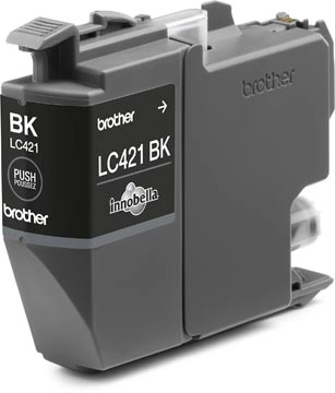 Een Brother inktcartridge, 200 pagina's, OEM LC-421BK, zwart koop je bij Muys Kantoor & Kado