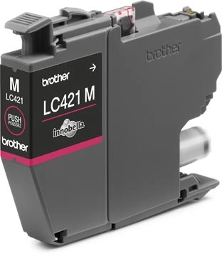 Een Brother inktcartridge, 200 pagina's, OEM LC-421M, magenta koop je bij Muys Kantoor & Kado