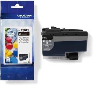 Een Brother inktcartridge, 6.000 pagina's, OEM LC-426XLBK, zwart koop je bij Muys Kantoor & Kado