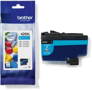 Een Brother inktcartridge, 5.000 pagina's, OEM LC-426XLC, cyaan koop je bij Muys Kantoor & Kado