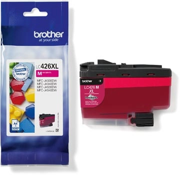 Een Brother inktcartridge, 5.000 pagina's, OEM LC-426XLM, magenta koop je bij Muys Kantoor & Kado