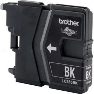 Een Brother inktcartridge, 300 pagina's, OEM LC-985BK, zwart koop je bij Muys Kantoor & Kado