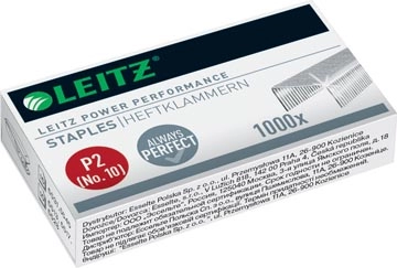 Een Leitz Power Performance P2 nietjes nr. 10, staal, doos van 1000 stuks koop je bij Muys Kantoor & Kado