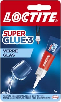 Een Loctite secondelijm Super Glue Glas, 3 g, op blister koop je bij Muys Kantoor & Kado