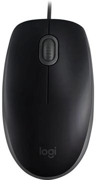 Een Logitech stille muis B110, zwart koop je bij Muys Kantoor & Kado