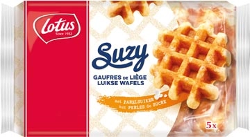 Een Lotus Suzy luikse wafel, 50 g, pak van 5 stuks koop je bij Muys Kantoor & Kado