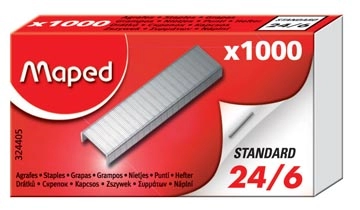 Een Maped nietjes 24/6, doos van 1.000 nietjes koop je bij Muys Kantoor & Kado