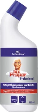 Een Mr. Proper badkamer en toiletreiniger 3in1, flacon van 750 ml koop je bij Muys Kantoor & Kado