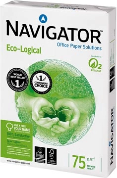 Een Navigator Eco-Logical printpapier ft A3, 75 g, pak van 500 vel koop je bij Muys Kantoor & Kado