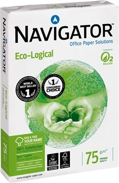 Een Navigator Eco-Logical printpapier ft A3, 75 g, pak van 500 vel koop je bij Muys Kantoor & Kado