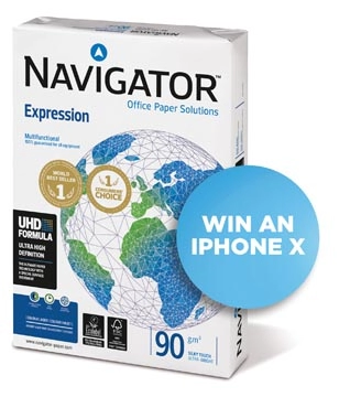 Een Navigator Expression presentatiepapier ft A4, 90 g, pak van 500 vel koop je bij Muys Kantoor & Kado