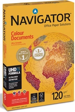 Een Navigator Colour Documents presentatiepapier ft A4, 120 g, pak van 250 vel koop je bij Muys Kantoor & Kado