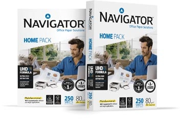 Een Navigator Home Pack printpapier ft A4,80 g, pak van 250 vel koop je bij Muys Kantoor & Kado