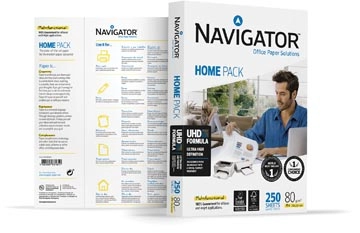 Een Navigator Home Pack printpapier ft A4,80 g, pak van 250 vel koop je bij Muys Kantoor & Kado