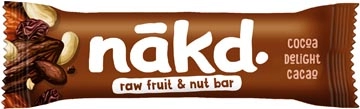 Een Nakd Cocoa Delight, reep van 35 g, pak van 18 stuks koop je bij Muys Kantoor & Kado