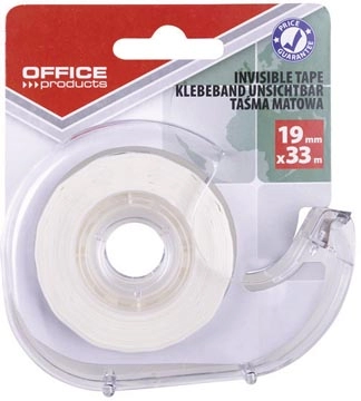 Een Office Products plakband, 19 mm x 33m, transparant, blister met 1 afroller met 1 rolletje koop je bij Muys Kantoor & Kado