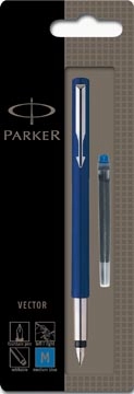 Een Parker Vector vulpen blauw, op blister koop je bij Muys Kantoor & Kado