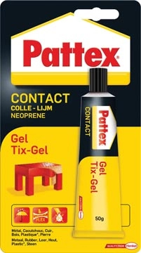 Een Pattex contactlijm Tix-Gel, tube van 50 g, op blister koop je bij Muys Kantoor & Kado