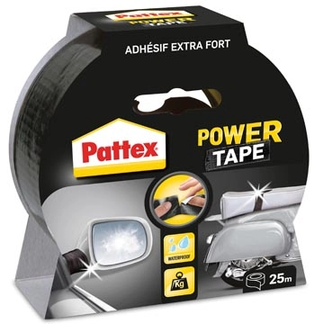 Een Pattex plakband Power Tape lengte: 25 m, zwart koop je bij Muys Kantoor & Kado