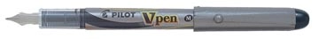 Een Pilot vulpen V-Pen Silver zwart koop je bij Muys Kantoor & Kado